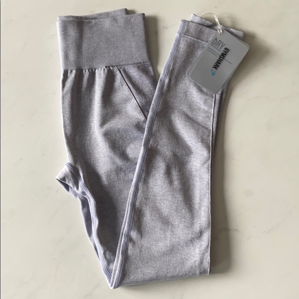 Gymshark High Waist Flex Leggings - Blue/Charcoal